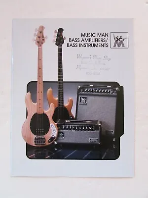 Ca 1982 Music Man Bass & Bass Amp 7 Page Catalog Near Mint! • $35