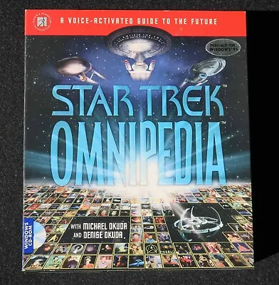 Star Trek Omnipedia Voice-Activated Electronic Database CD-ROM 1995 Encyclopedia • $8.99