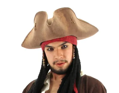 £21.26 • Buy Pirates Of The Caribbean Jack Sparrow Tricorn Pirate Hat Costume Accessory, NEW