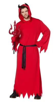 Spirit Adult Devil Costume Large/XL Robe W/Belt Pitchfork Gloves • $29.99