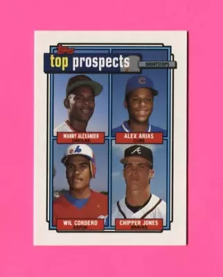 1992 Topps Baseball Top Prospects Chipper Jones ( Braves ) #551 ( NRMT-NMMT ) • $1.30