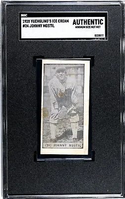 1928 Yuengling's Ice Cream #24 Johnny Mostil SGC Authentic White Sox • $149.99