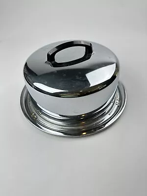 Vth MCM Everedy Frederick MD Locking Cake Pan Carrier Stainless Sliding Lid USA • $20