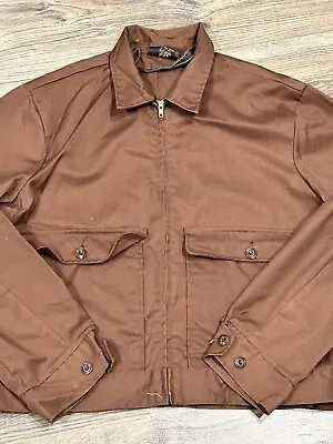 Vintage 70’s Sears Workwear Jacket XL Brown True Vintage • $40
