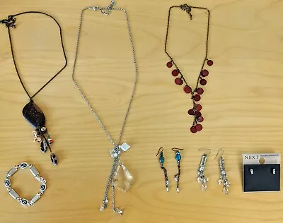 £21.99 • Buy 7 (Seven) Piece Costume Jewelry Bundle   East Next M&S   Necklace  Earrings