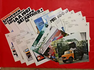 LOT 24-1970s & 1980s MERCEDES-BENZ  TRUCK VAN BUS  German Dealer Sales Brochures • $17.77