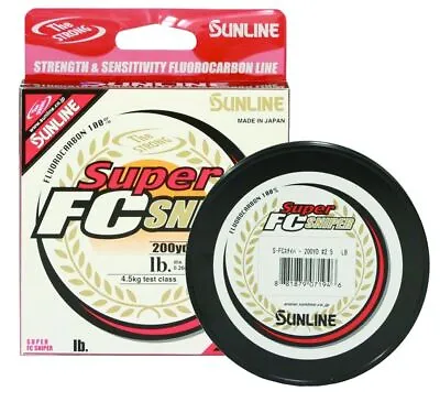 Sunline Super FC Sniper Fluorocarbon Fishing Line (Natural Clear) - Select Size • $22.99