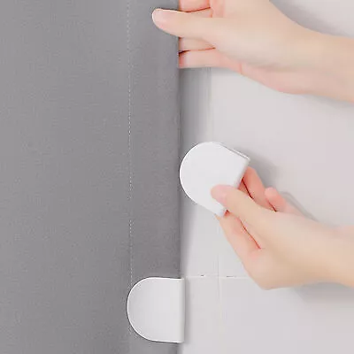 Bathroom Accessories Windproof Shower Curtain Clips Easy Installation Supplies • $11.20