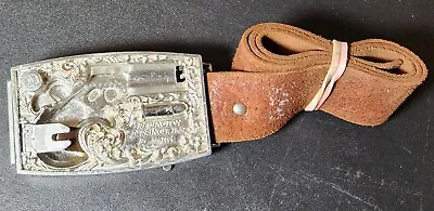 Mattel 1958 Shootin' Shell Buckle With  ½ A Belt. Buckle And Belt Only! • $100