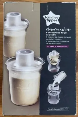 Tommee Tippee Baby Milk Powder Dispensers For 9 Floz 260ml Bottle Pack Of 6 UK • £8.49