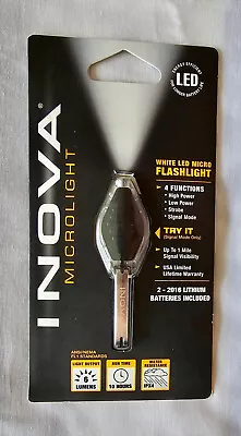 NEW Microlight Keychain Inova White LED Keychain Flashlight  4 Functions • $8