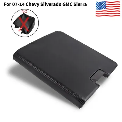 Fit For Chevy Silverado GMC Sierra 07-14 Center Console Lid Armrest Cover Black • $23.85