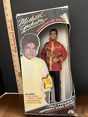 VINTAGE 1984 MICHAEL JACKSON SUPERSTAR OF THE 80'S  BEAT IT  DOLL NIB Very Rare • $5