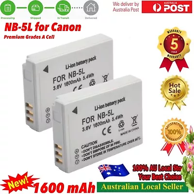 Battery For Canon NB-5L NB-5LH PowerShot SX200 SX210 SX220 SX230 S100 S110 IS HS • $29.90