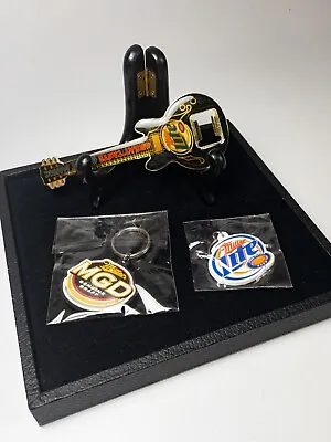 Vintage Miller Lite Great Taste Guitar Beer Bottle Opener & Keychain Lot RARE • $60