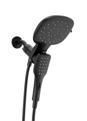 MOEN Verso Square 7 In. Dual Shower Head Handheld Shower Matte Black • $75