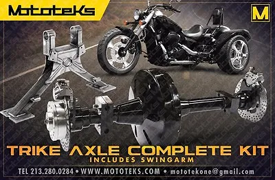 Harley Trike Axle Conversion Kit + Swingarm Harley Softail Models Fits 2008-2017 • $2249.99