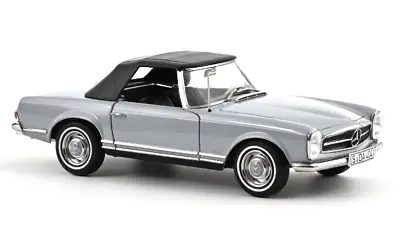 1/18 Mercedes-Benz 230 SL Cabirolet Arabian Gray 1963 Diecast By Norev 183990 • $119.89