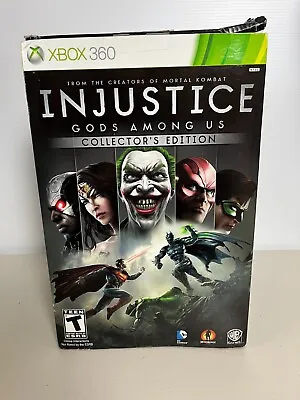 Injustice Gods Among Us Collectors Edition With Statue Xbox 360 No Game • $110