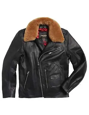 Triumph Motorcycles Men's Rexford Leather Jacket - Black • $684.34