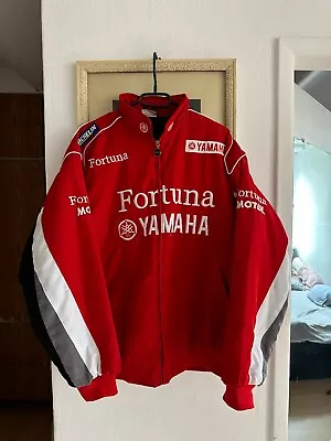 Vintage Yamaha Racing Bomber Jacket Fortuna Ferrari Marlboro Rare Size L • $135