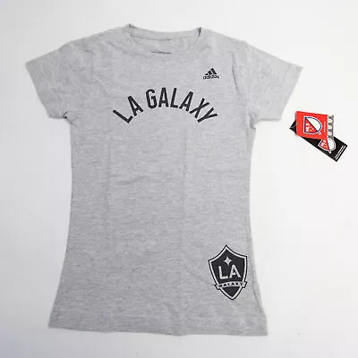 LA Galaxy Adidas Go-To Tee Short Sleeve Shirt Girl's Gray New • $12.24