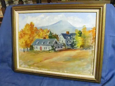  Arthur Wilder (1857-1945) Woodstock VT Oil Painting With Mt. Ascutney  • $295