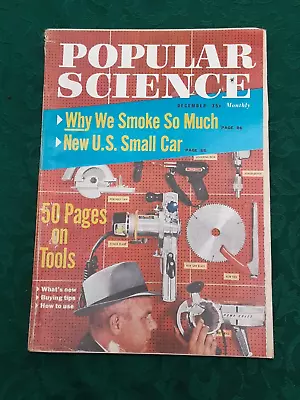 Dec. 1958 Popular Science Monthly Magazine 50 PAGES ON TOOLS New Buy & Use • $15