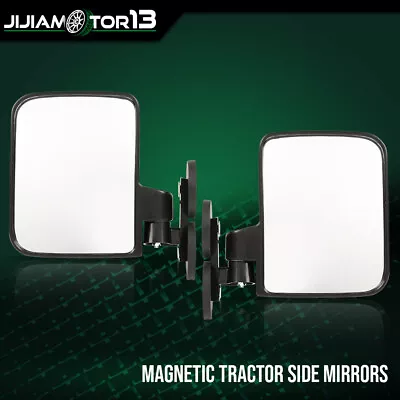 Universal 114Lb Rated Magnet Tractor Side Mirrors For Kubota John Deere Cummins • $21.42