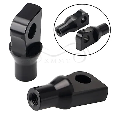 $13.28 • Buy Black Foot Pegs Connection Adapter Fit For Harley Dyna Road Glide Softail V-Rod