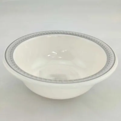 Melamine White Pattern Design Plates Bowls Lids Set 100% Double Glazed • £11.95