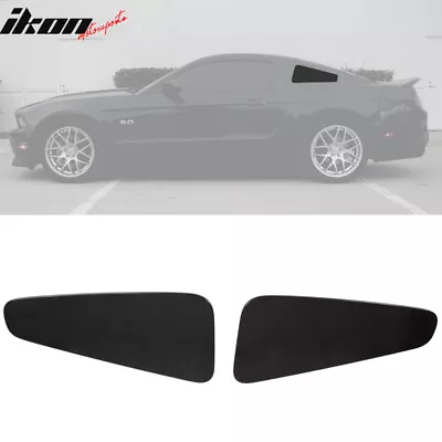 $39.99 • Buy Fits 10-14 Ford Mustang GT350 Style Side Quarter Window Louver Cover Unpainted