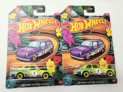 Hot Wheels '70 Ford Escort RS1600 Green #2 2/5 - 2024 Spring Series -2pcs • $14.99