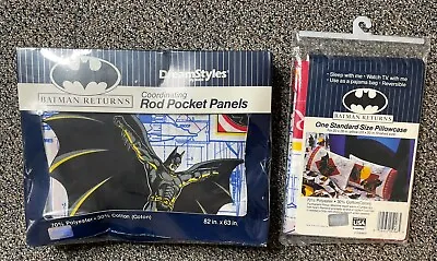 Vintage Batman Pillow Case Set DC Comics 1992 New • $39