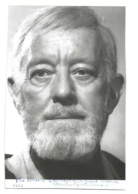 Alec Guinness Autographed Star Wars 5x7 Obi-Wan Kenobi Photo JSA Letter & Becket • $457.99