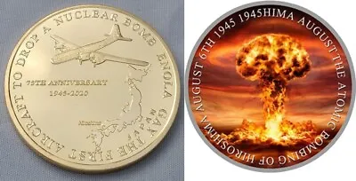 Enola Gay Gold Coin Bomber Hiroshima 1945 OMD Song Nagasaki WW2 Oppenheimer War • £12.99