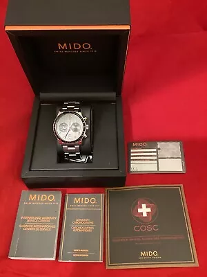 Mido Multifort Black Dial Stainless Steel Men's Watch M0256271106100 • $999