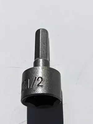 Husky 1/2 Inch Nut Driver Female Socket 1/4 Inch Male Hex Driver • $2.95