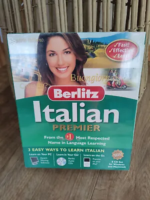 Italian Language Learning Premier By Berlitz Publishing 8 CD Audio -NEW Sealed • £12.25