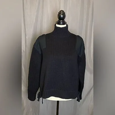 Zara SRPLS Military Wool Sweater Black Mens M Womens L • $29