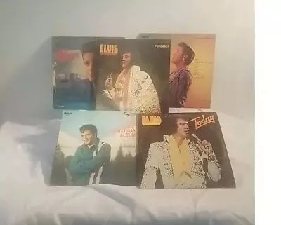 Bundle Of Elvis Presley Vinyl Records Lot 5  Lp All From Around 1970s • $30