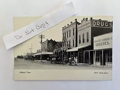 Midland Texas - Street Scene - UDB Postcard • $59.99