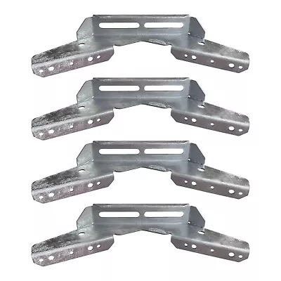 $58.99 • Buy 4 Pack - Pontoon V Wing Bunk Brackets For Boat Pontoon Bolster Trailer