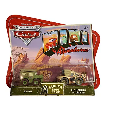 Disney Cars Mini Adventures SARGE'S Boot Camp Sarge And Lightning McQueen Mattel • $15.89