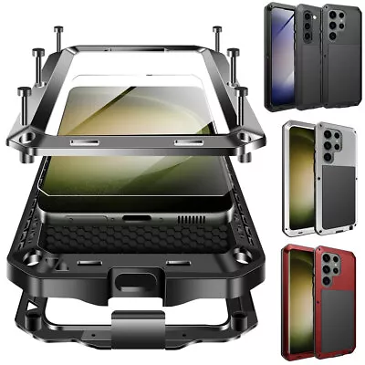 For Samsung Galaxy S23 S22 S21 S20 Ultra S9 S10 Plus Case Heavy Duty Metal Cover • $24.98