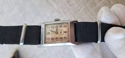 Vintage Watch ZVEZDA (Star) TANK  Art Deco USSR PChZ Old WristWatch Men's 1950's • $75