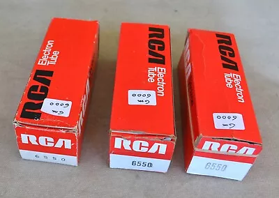 6550 RCA Vacuum Tubes 3 Available With Same Gm.   US Made. • $120