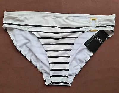 Ralph Lauren Breton Stripe Ring Bikini Bottoms US 10 • £27