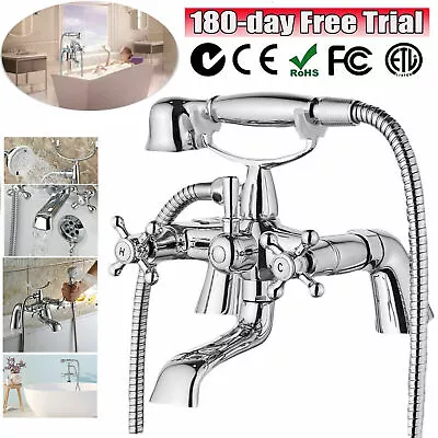 £33.78 • Buy Victorian Design Bathroom Bath Shower Filler Mixer Tap And Mini Handset Chrome