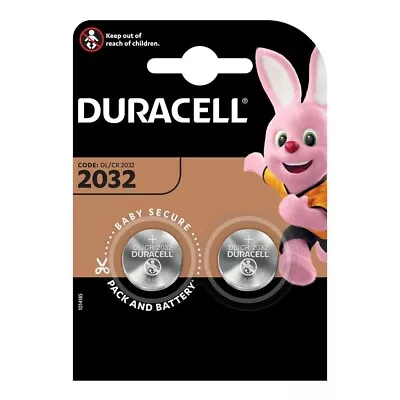 4 X Duracell CR2032 3V Lithium Button Battery Coin Cell DL/CR 2032 • £3.80